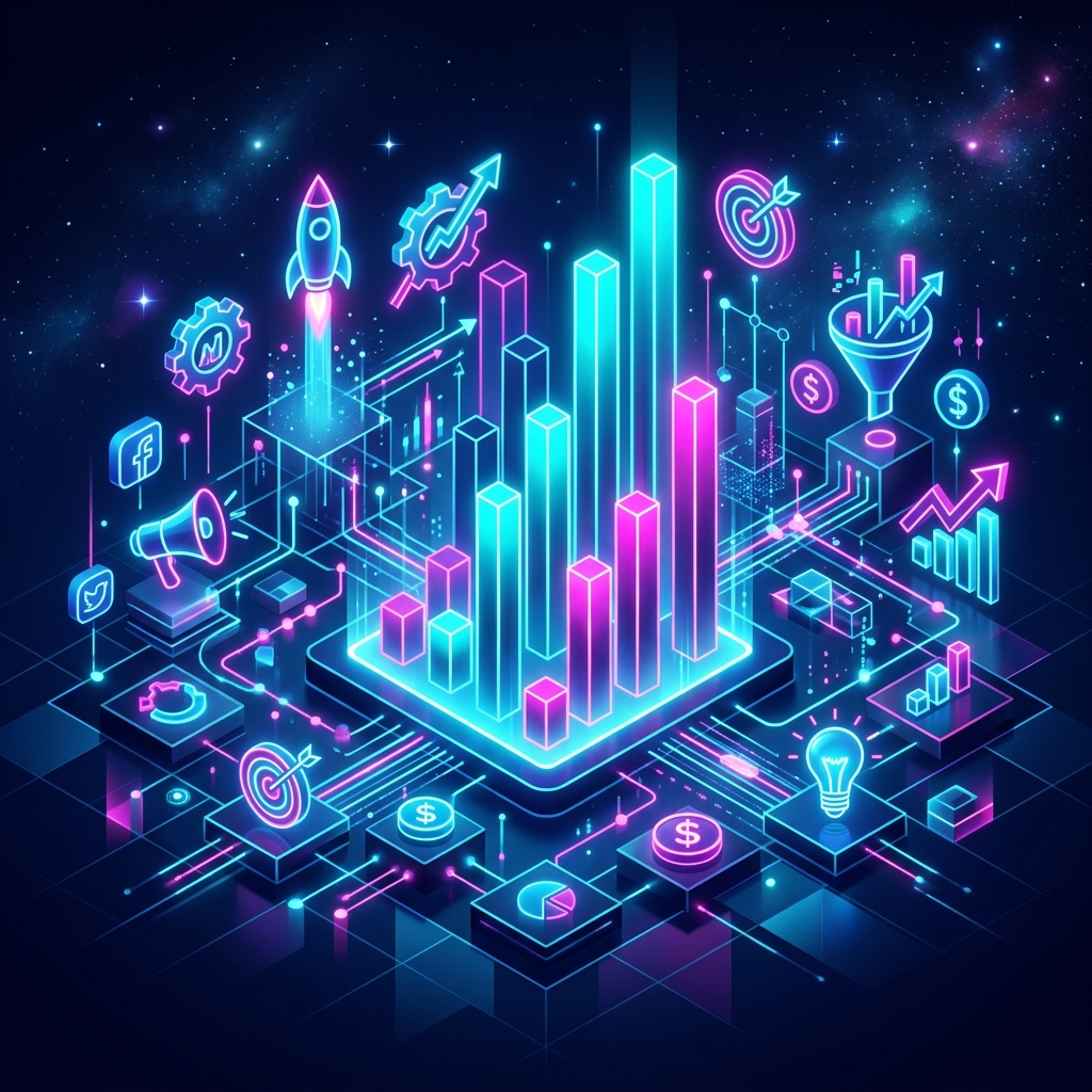 SEO and Digital Growth Analytical Dashboards Visual